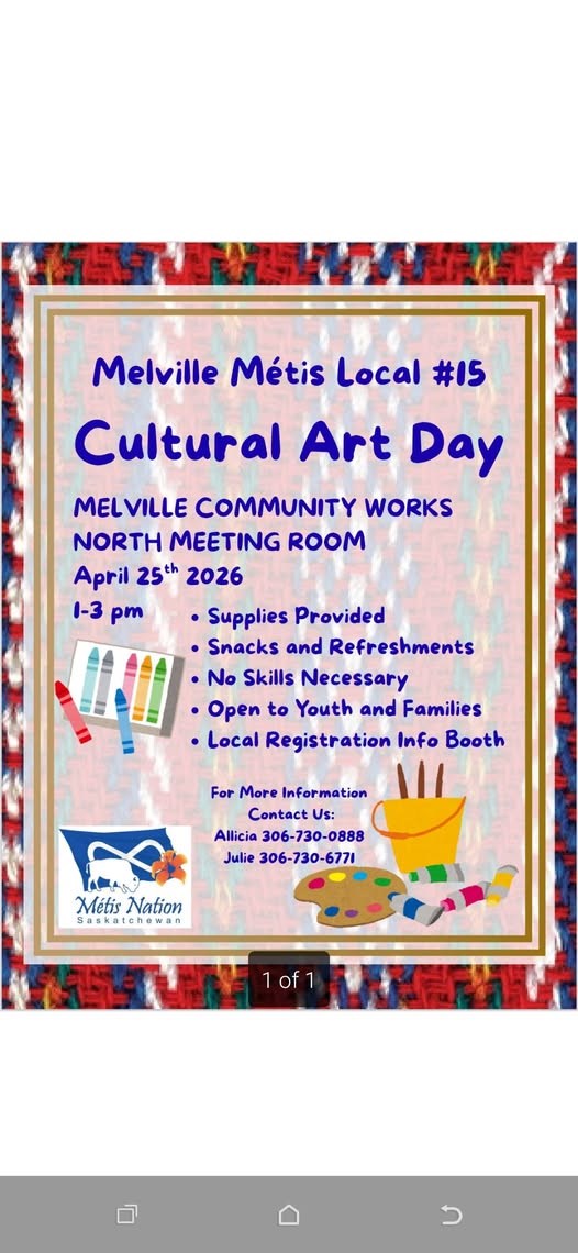 Melville Métis Local #15 Cultural Art Day