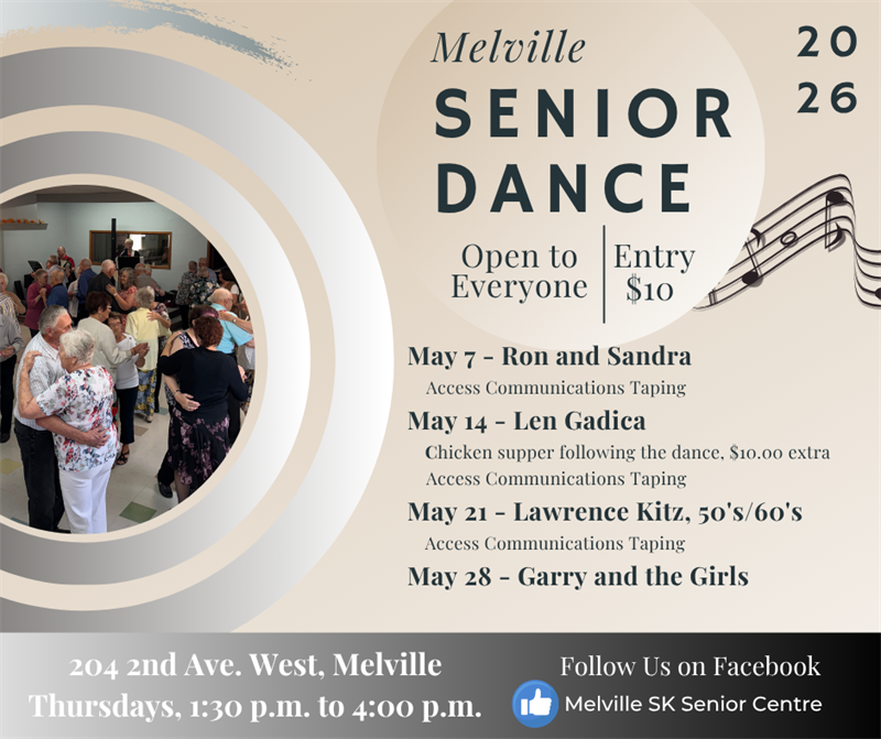 Senior Dance - Len Gadica; Access Communications Taping; Chicken Supper